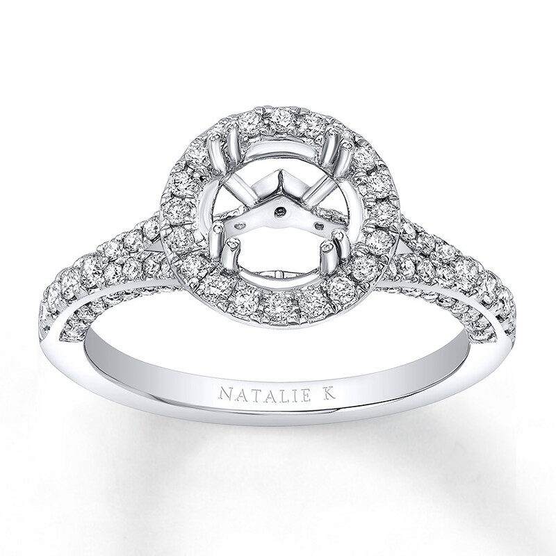 Natalie K Ring Setting 5 8 Ct Tw Diamonds 14k White Gold Jared