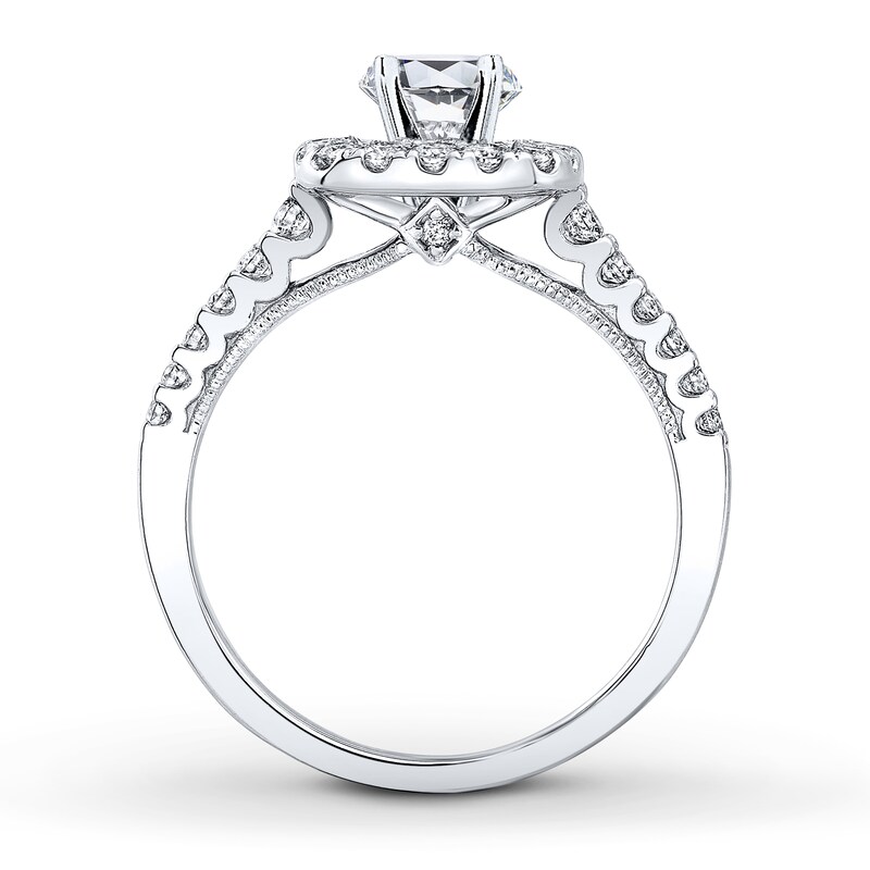 Natalie K Ring Setting 1/2 ct tw Diamonds 14K White Gold