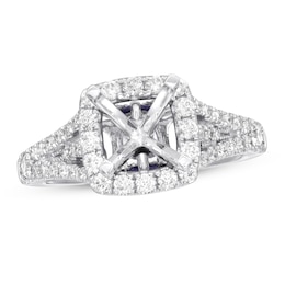 Vera Wang WISH Ring Setting 3/4 cttw Diamonds 14K White Gold