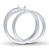 Thumbnail Image 1 of Diamond Ring Setting 3/8 ct tw Round-cut 14K White Gold