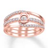 Thumbnail Image 0 of Diamond Bridal Setting 1/2 ct tw Round-cut 14K Rose Gold
