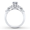Thumbnail Image 1 of Diamond Ring Setting 3/4 ct tw Round/Marquise 14K White Gold