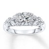 Thumbnail Image 2 of Diamond Ring Setting 3/4 ct tw Round/Marquise 14K White Gold