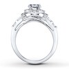 Thumbnail Image 2 of Diamond Ring Setting 3/4 ct tw Round/Baguette 14K White Gold