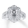 Thumbnail Image 0 of Diamond Ring Setting 3/4 ct tw Round-cut 14K White Gold