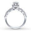 Diamond Ring Setting 3/4 ct tw Round-cut 14K White Gold