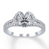 Thumbnail Image 0 of Diamond Ring Setting 1/2 ct tw Round-cut 14K White Gold