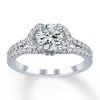 Thumbnail Image 2 of Diamond Ring Setting 1/2 ct tw Round-cut 14K White Gold