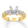 Thumbnail Image 0 of Diamond Ring Setting 1-1/5 ct tw Pear-shaped 14K Yellow Gold