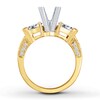 Thumbnail Image 1 of Diamond Ring Setting 1-1/5 ct tw Pear-shaped 14K Yellow Gold