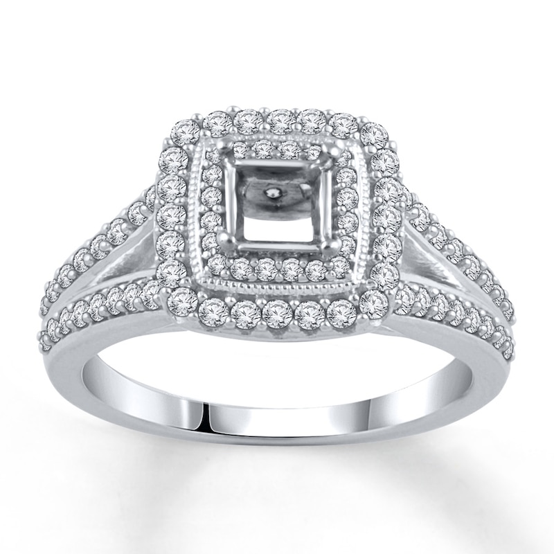 Diamond Ring Setting 5/8 ct tw 14K White Gold