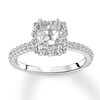 Diamond Ring Setting 1/2 carat tw 14K White Gold