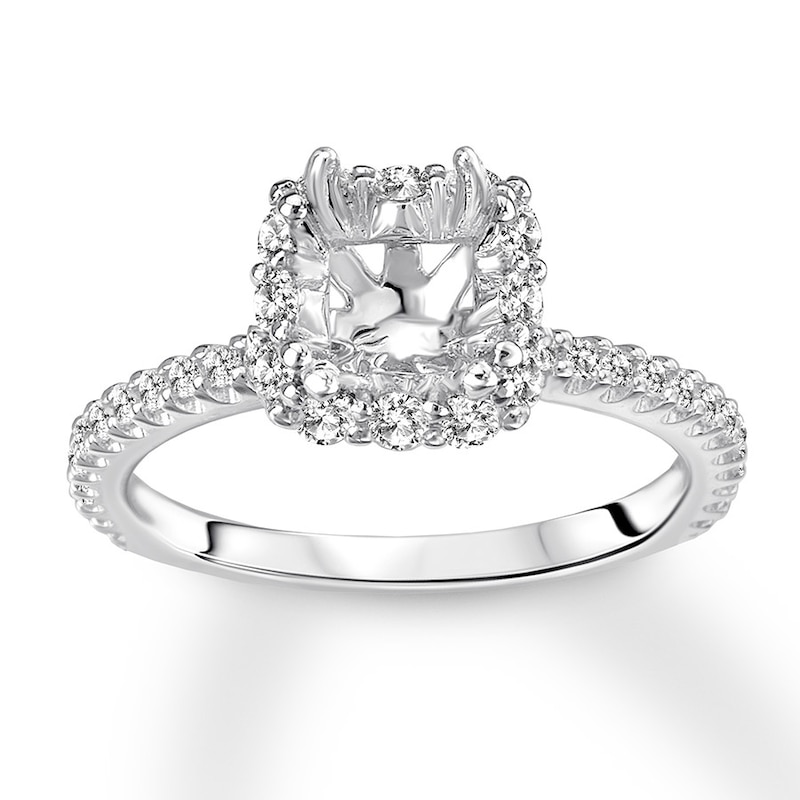 Diamond Ring Setting 1/2 carat tw 14K White Gold