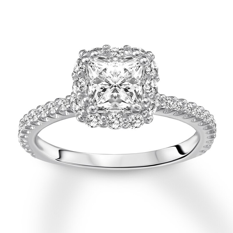Diamond Ring Setting 1/2 carat tw 14K White Gold