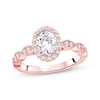 Thumbnail Image 3 of Diamond Ring Setting 1/3 carat tw Oval 14K Rose Gold