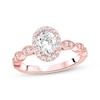 Thumbnail Image 4 of Diamond Ring Setting 1/3 carat tw Oval 14K Rose Gold