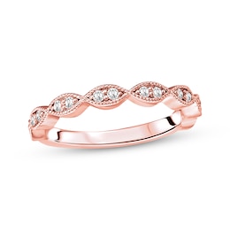 Diamond Anniversary Band 1/5 carat tw Round-cut 14K Rose Gold