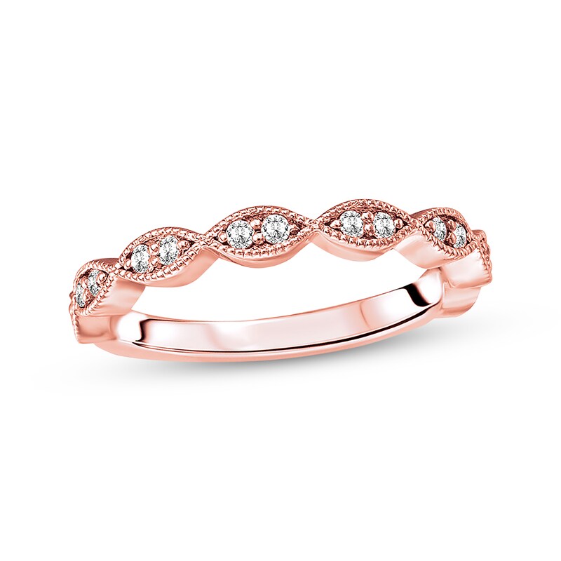 Diamond Anniversary Band 1/5 carat tw Round-cut 14K Rose Gold