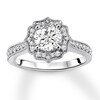 Thumbnail Image 3 of Diamond Ring Setting 3/8 carat tw Round 14K White Gold