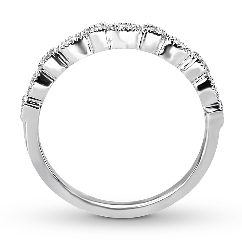 Diamond Wedding Band 1/5 carat tw Round 14K White Gold