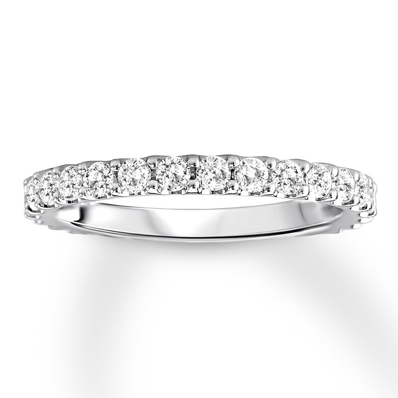 Diamond Wedding Band 3/4 carat tw Round 14K White Gold