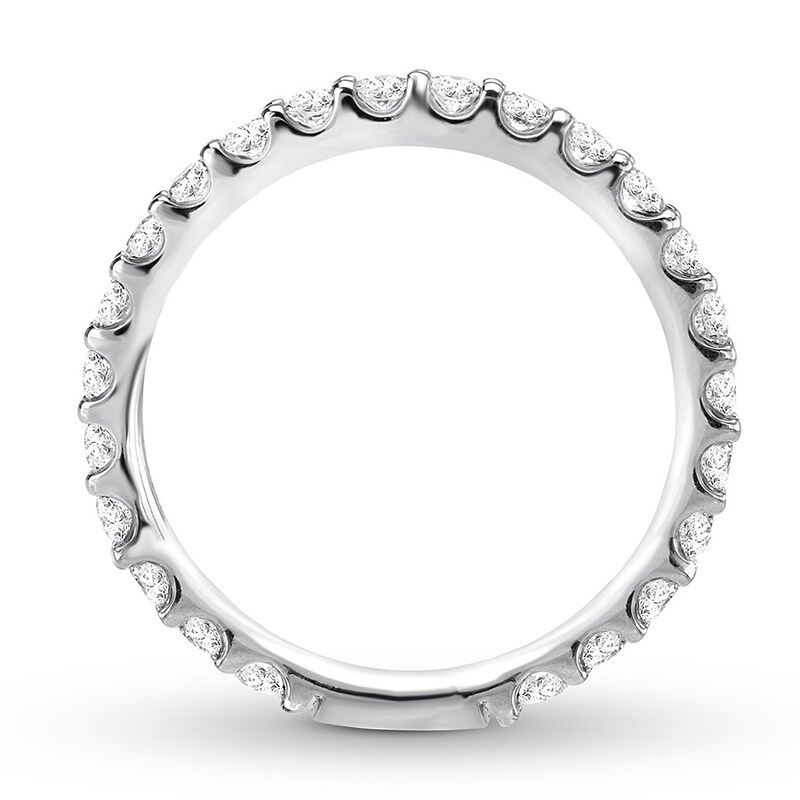 Diamond Wedding Band 3/4 carat tw Round 14K White Gold