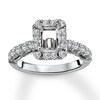 Thumbnail Image 0 of Diamond Ring Setting 3/4 carat tw Round 14K White Gold