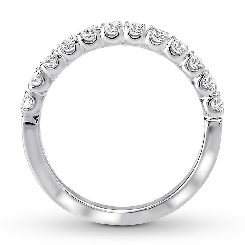 Main Image 2 of Diamond Wedding Band 1/2 carat tw Round 14K White Gold