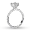 Diamond Ring Setting 3/8 carat tw Round 14K White Gold