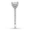 Diamond Ring Setting 3/8 carat tw Round 14K White Gold