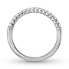 Thumbnail Image 1 of Diamond Wedding Band 1/6 ct tw Round-cut 14K White Gold