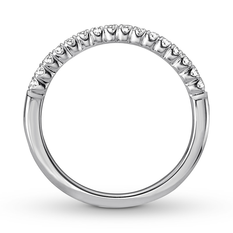 Main Image 2 of Diamond Wedding Band 1/6 ct tw Round-cut 14K White Gold