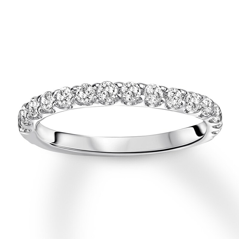 Diamond Wedding Band 1/3 carat tw Round 14K White Gold