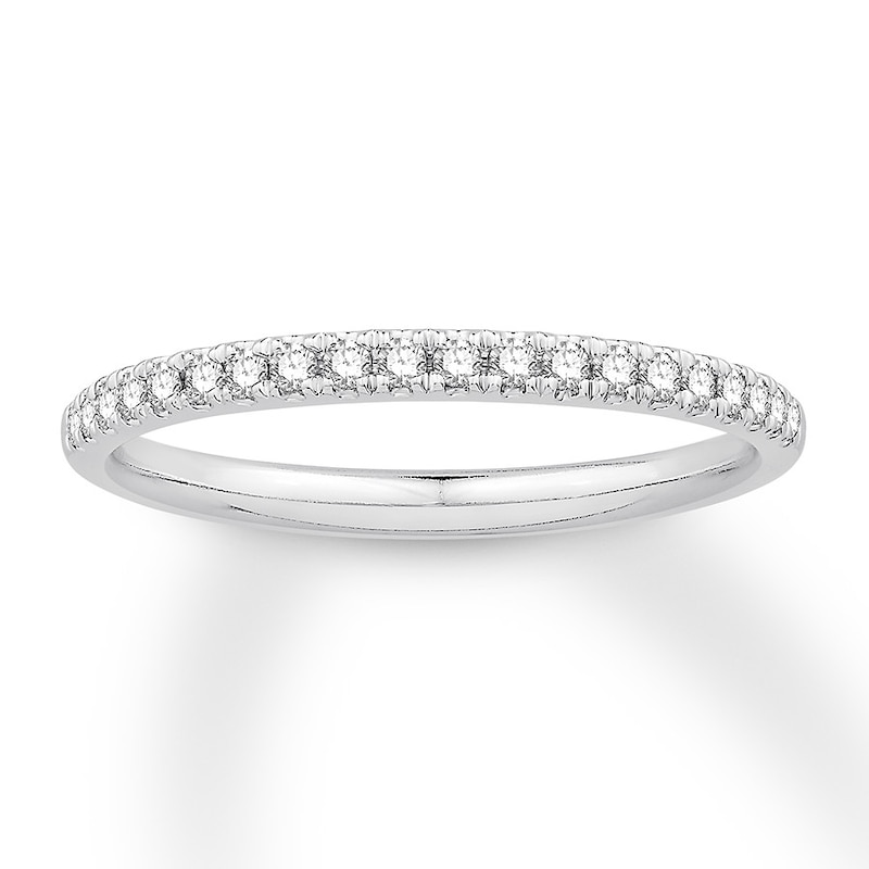 Main Image 1 of Diamond Wedding Band 1/5 ct tw 14K White Gold
