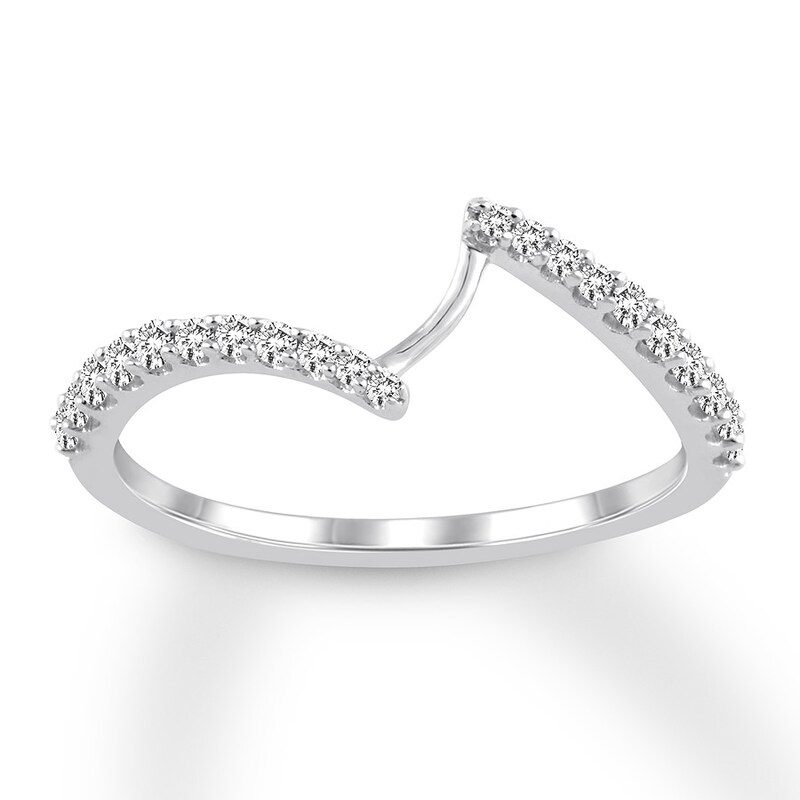 Diamond Wedding Band 1/4 carat tw Round 14K White Gold