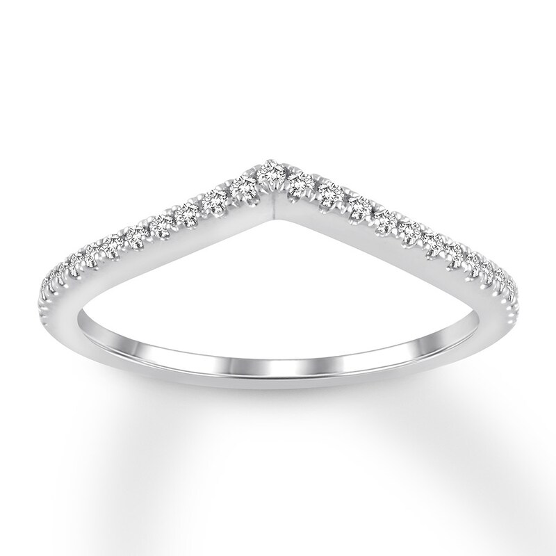 Diamond Wedding Band 1/6 carat tw Round 14K White Gold