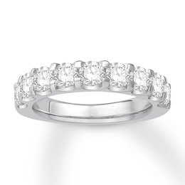 Colorless Diamond Wedding Band 1-5/8 carat tw 14K White Gold