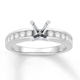 Colorless Diamond Ring Setting 1/2 carat tw 14K White Gold