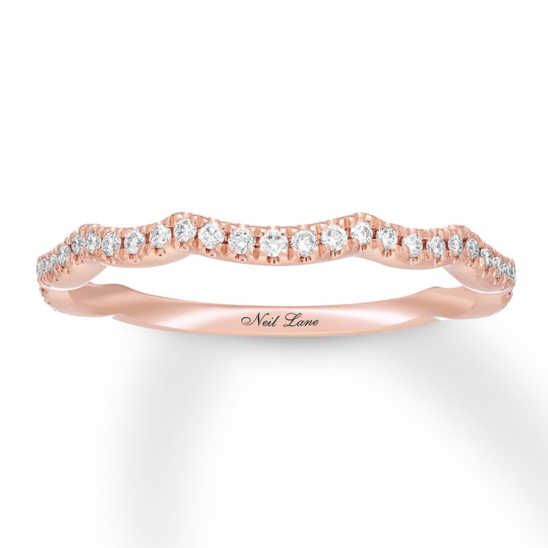 Neil Lane Wedding Band 1/5 carat tw Diamonds 14K Rose Gold