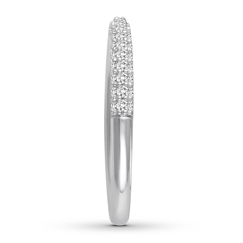 Main Image 2 of Diamond Wedding Band 1/2 carat tw Round 14K White Gold