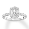 Thumbnail Image 1 of Diamond Ring Setting 1/2 carat tw Round 14K White Gold