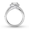 Thumbnail Image 1 of Diamond Ring Setting 3/8 carat tw Round 14K White Gold