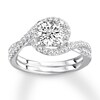 Thumbnail Image 3 of Diamond Ring Setting 3/8 carat tw Round 14K White Gold