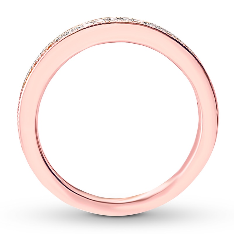 Main Image 2 of Diamond Wedding Band 1/6 carat tw Round 14K Rose Gold