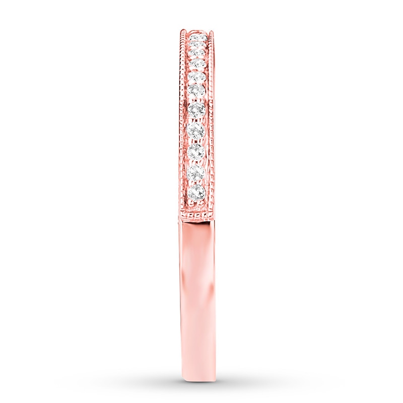 Main Image 3 of Diamond Wedding Band 1/6 carat tw Round 14K Rose Gold