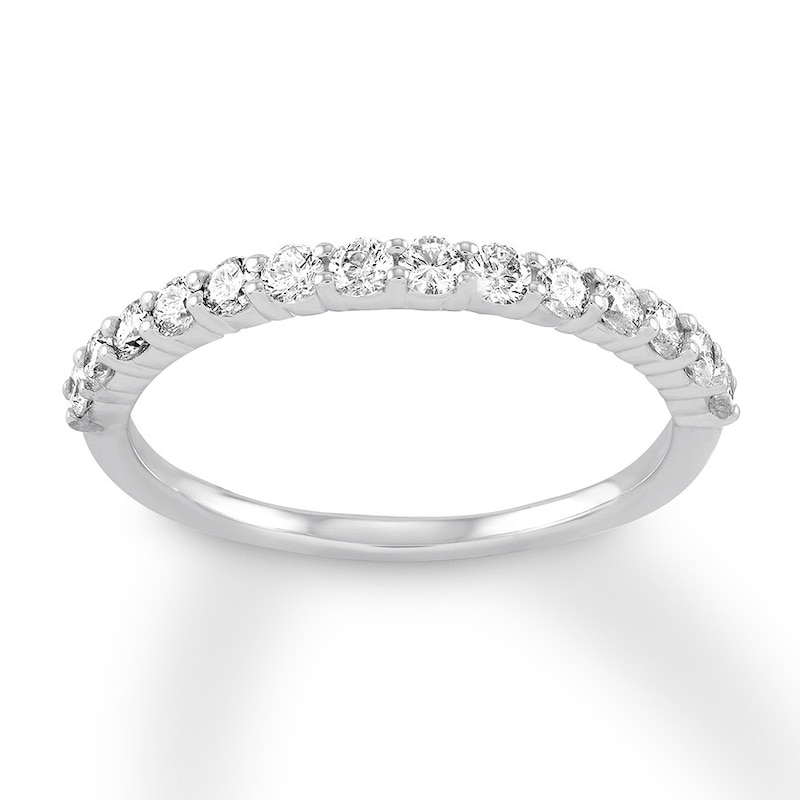 Diamond Wedding Band 1/2 carat tw Round 14K White Gold