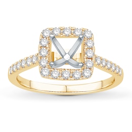 Diamond Engagement Ring Setting 1/2 ct tw Round 14K Yellow Gold