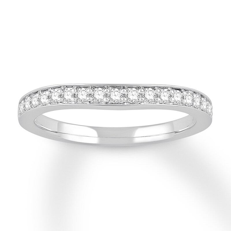 Diamond Wedding Band 1/4 carat tw Round 14K White Gold