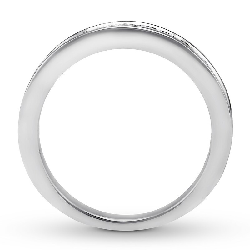 Diamond Wedding Band 1/2 carat tw Princess-cut 14K White Gold