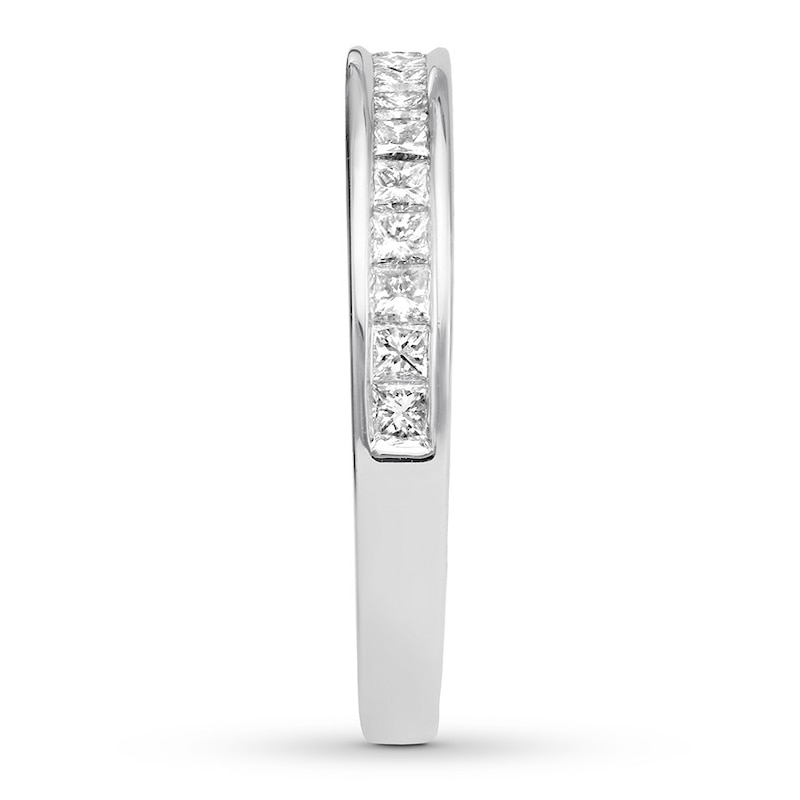 Diamond Wedding Band 1/2 carat tw Princess-cut 14K White Gold